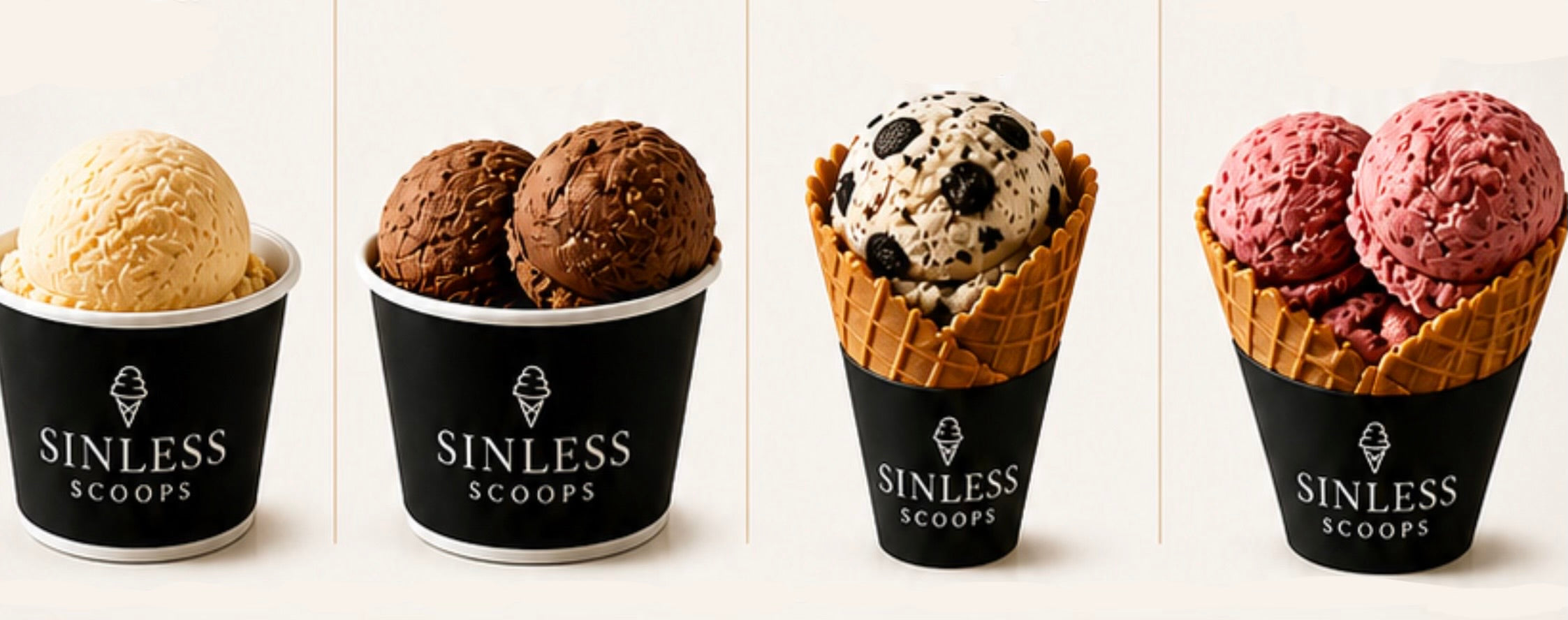 Sinless Scoops Menu